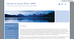 Desktop Screenshot of christencarsonphd.com