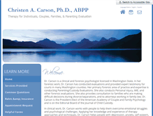 Tablet Screenshot of christencarsonphd.com